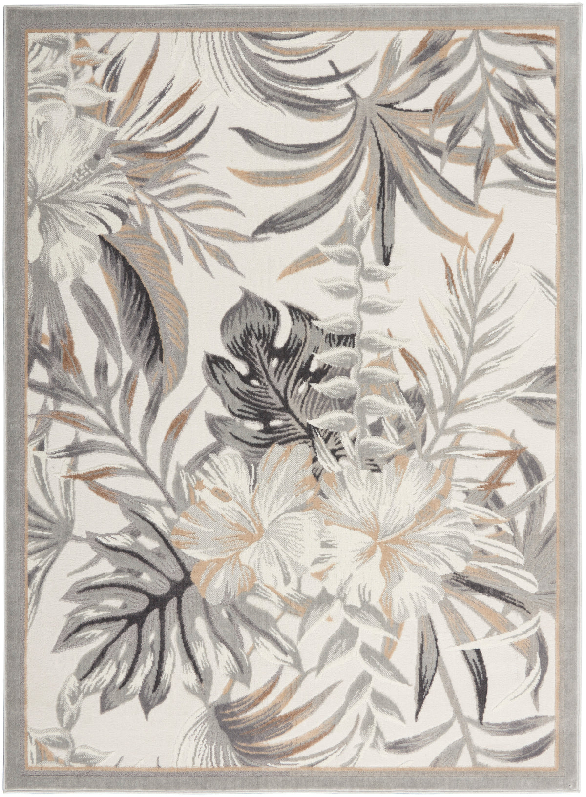Seaside SDS02 Ivory Grey Rug - Rectangle