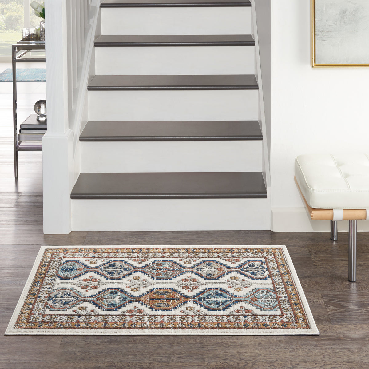 Quarry QUA15 Ivory Multicolor Rug - room scene