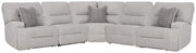 Acklen Place 5-Piece Power Reclining Sectional Next-Gen Nuvella™ Performance Fabric