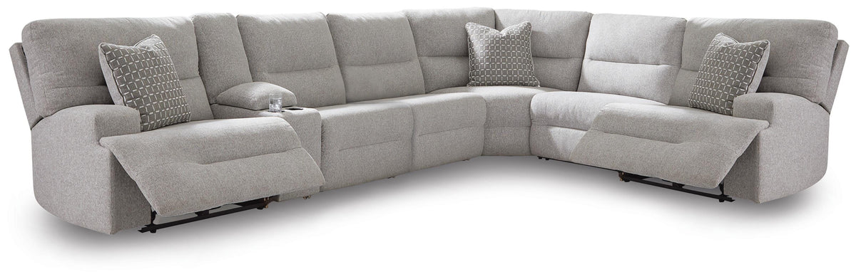 Acklen Place 7-Piece Power Sectional Reclining Sofa with Storage Console