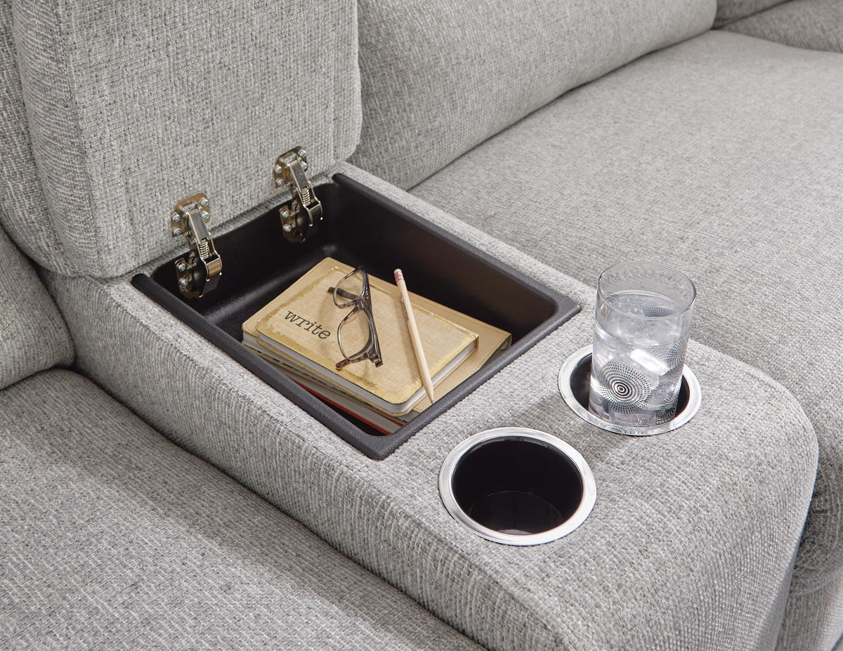 Acklen Place 3-Piece Power Reclining Sectional Sofa with Chaise Next-Gen Nuvella™ Performance Fabric