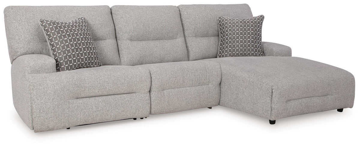 Acklen Place 3-Piece Power Reclining Sectional Next-Gen Nuvella™ Performance Fabric