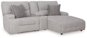 Acklen Place 3-Piece Power Reclining Sectional Sofa with Chaise Next-Gen Nuvella™ Performance Fabric