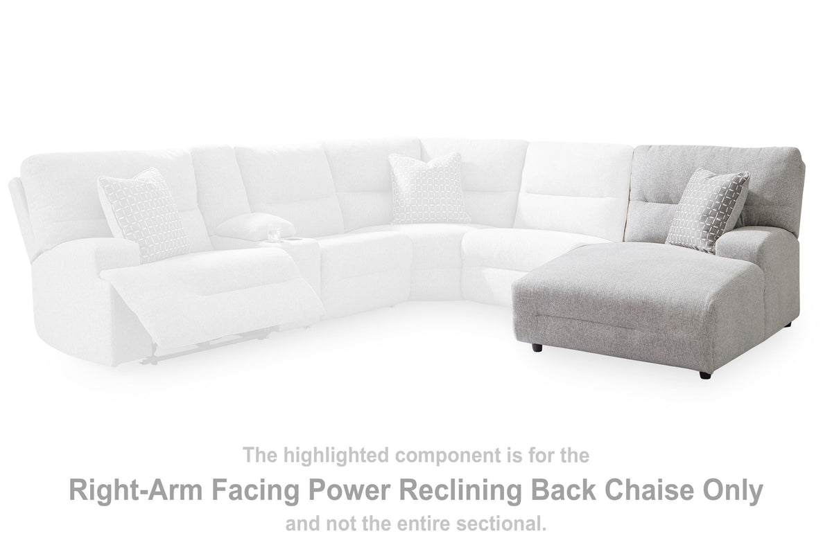 Acklen Place RAF PWR Reclining Back Chaise Next-Gen Nuvella™ Performance Fabric