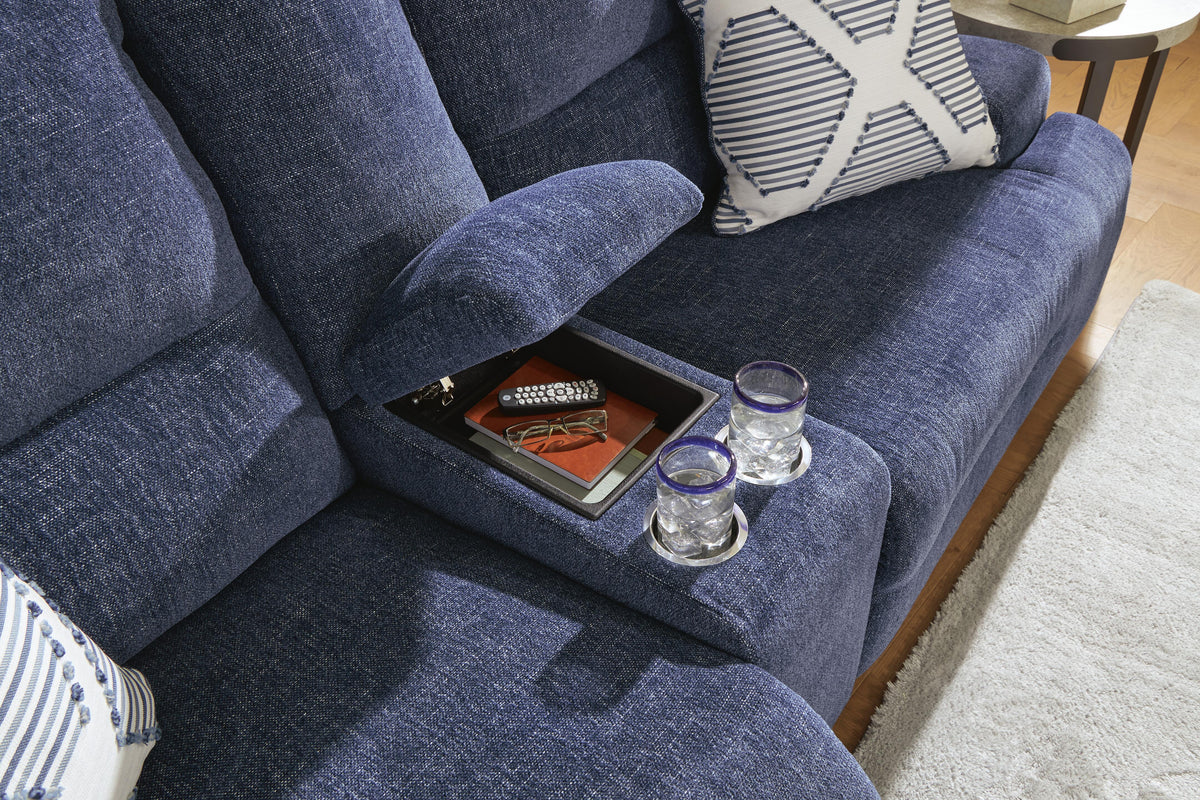 Acklen Place 3-Piece Power Reclining Sectional Sofa with Chaise Next-Gen Nuvella™ Performance Fabric
