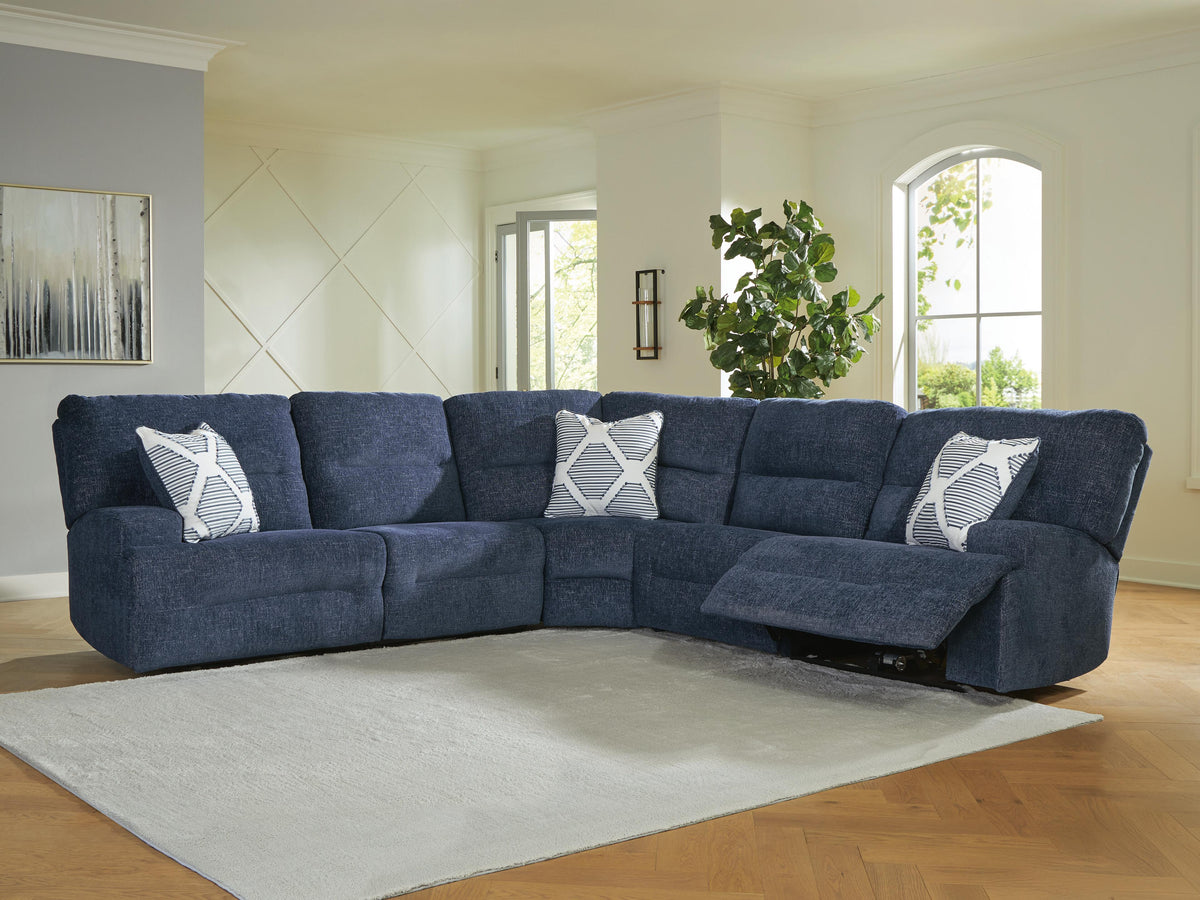 Acklen Place 5-Piece Power Reclining Sectional Next-Gen Nuvella™ Performance Fabric