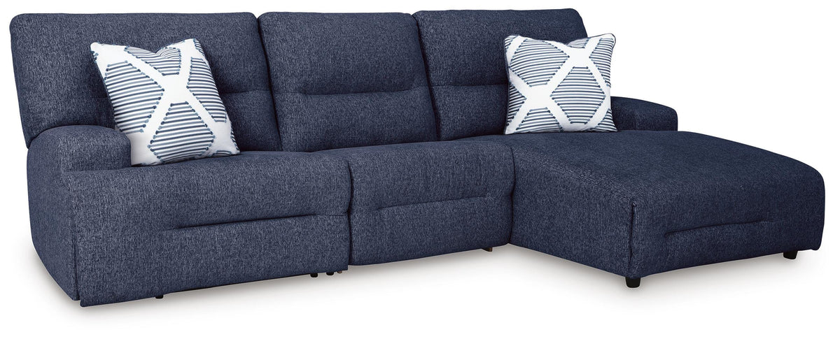 Acklen Place 3-Piece Power Reclining Sectional Next-Gen Nuvella™ Performance Fabric