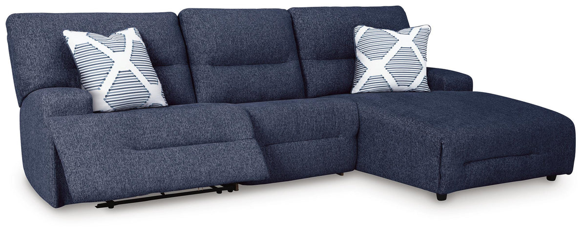 Acklen Place 3-Piece Power Reclining Sectional Next-Gen Nuvella™ Performance Fabric