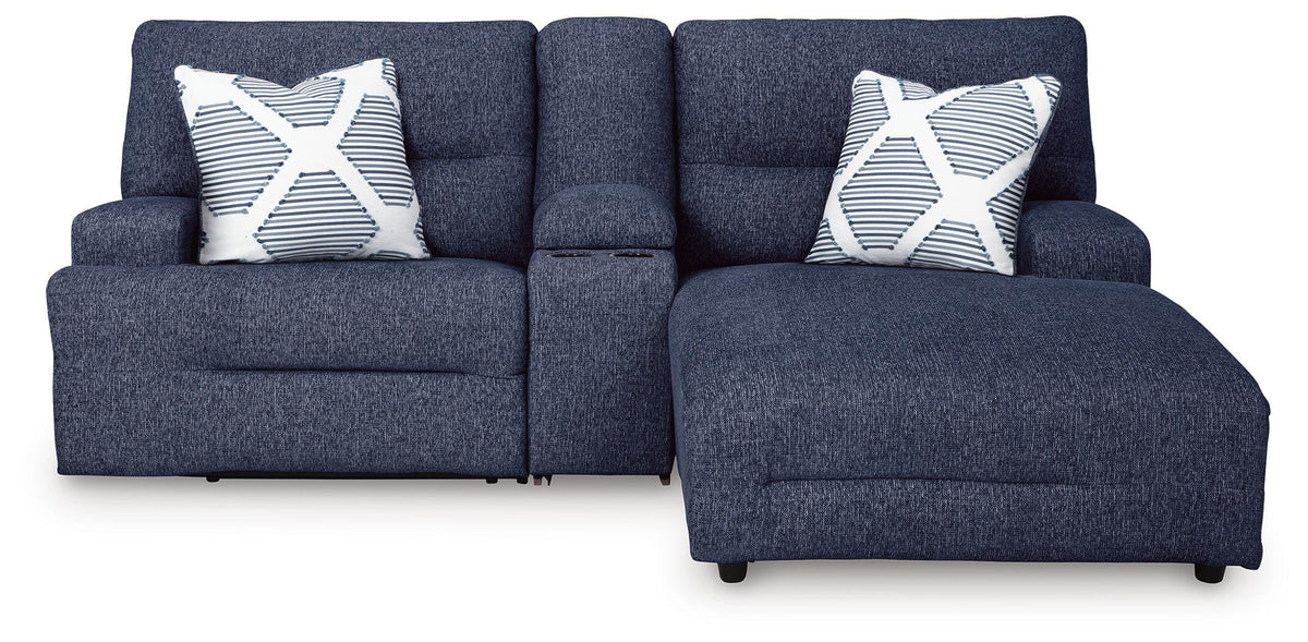 Acklen Place 3-Piece Power Reclining Sectional Sofa with Chaise Next-Gen Nuvella™ Performance Fabric