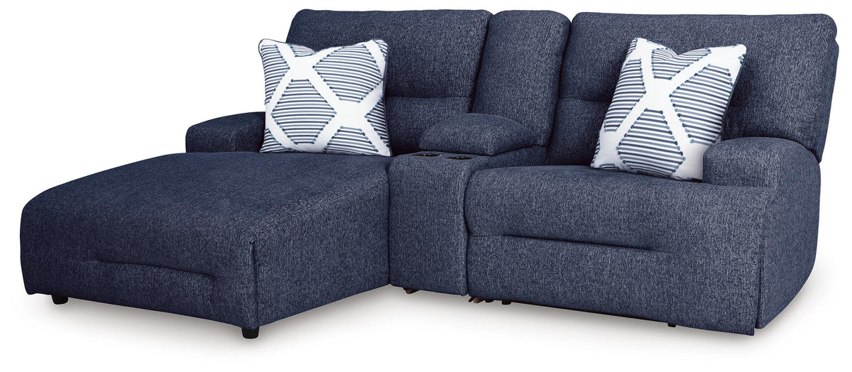 Acklen Place 3-Piece Power Reclining Sectional Sofa with Chaise Next-Gen Nuvella™ Performance Fabric