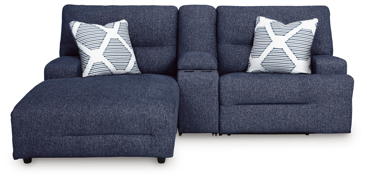 Acklen Place 3-Piece Power Reclining Sectional Sofa with Chaise Next-Gen Nuvella™ Performance Fabric