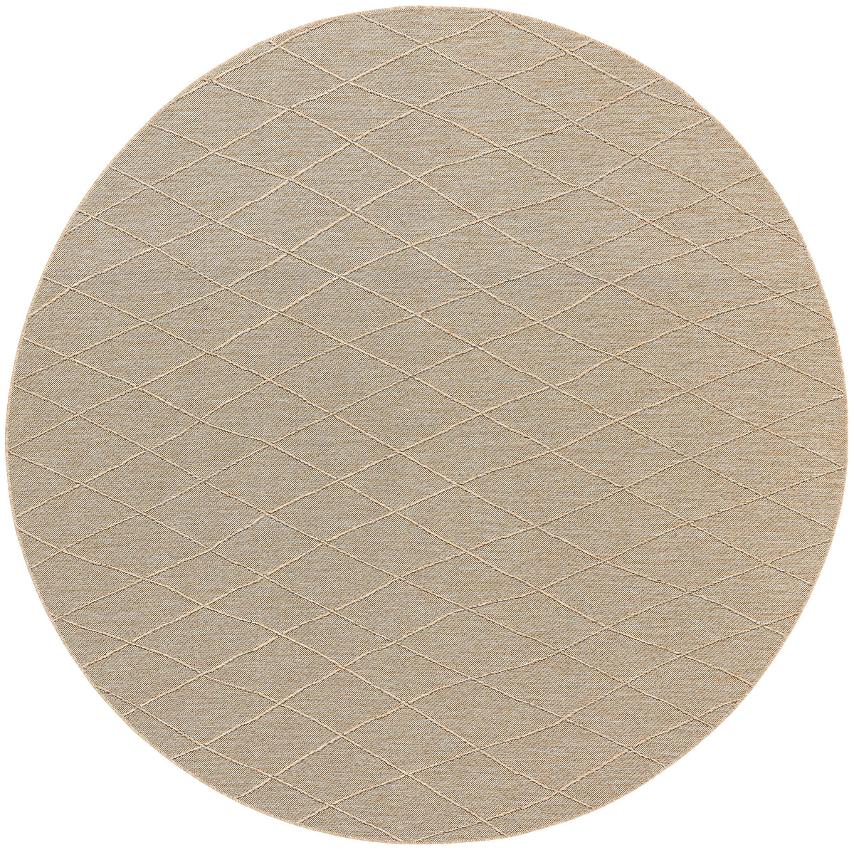 Washable Solutions WSL01 Natural Rug - Round