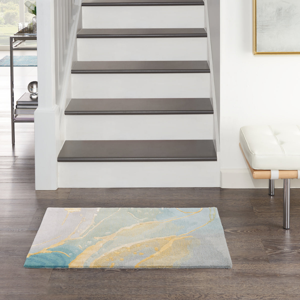 Prismatic PRS27 Grey Seafoam Rug - room scene