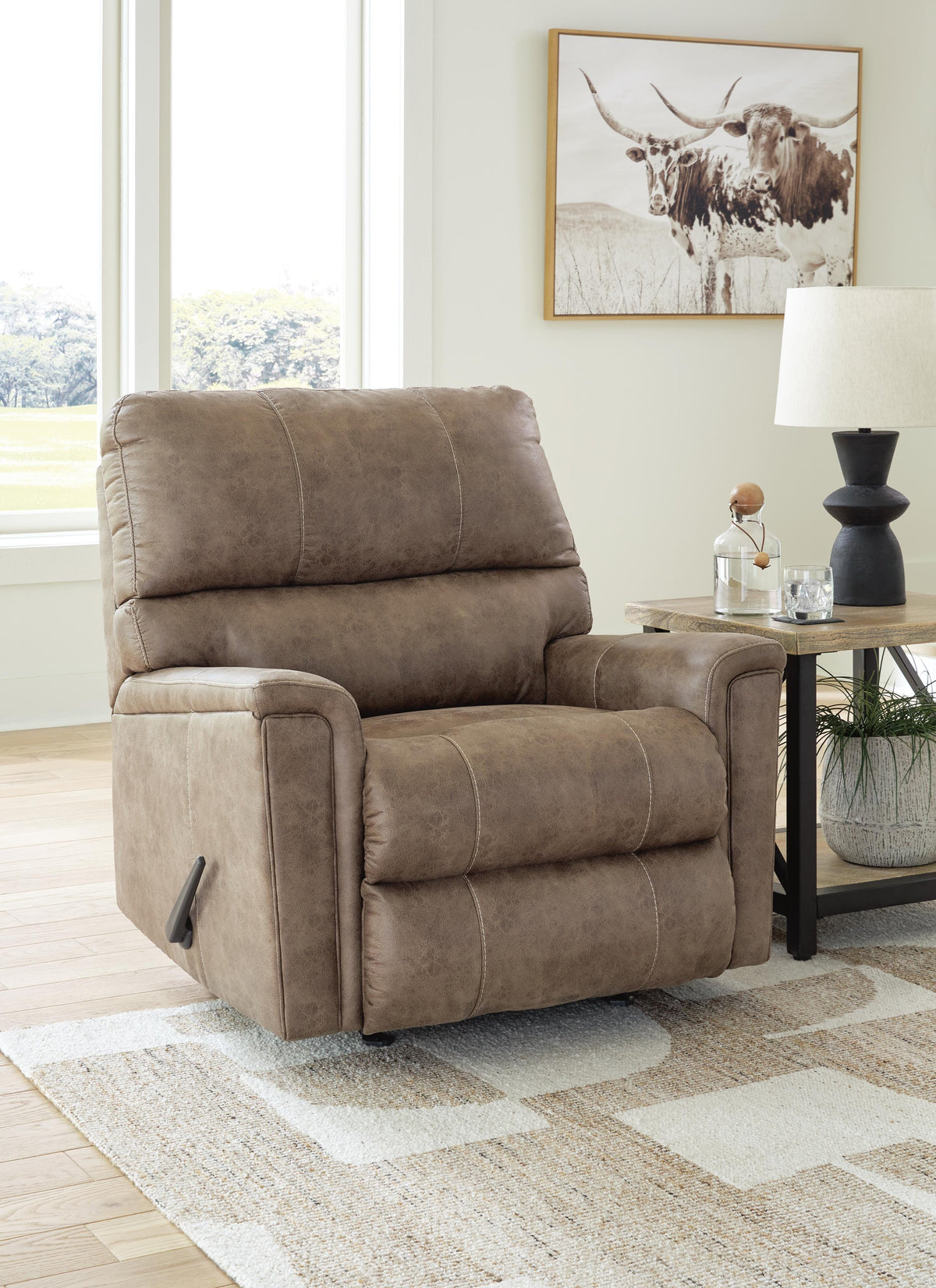 Navi Rocker Recliner Faux Leather