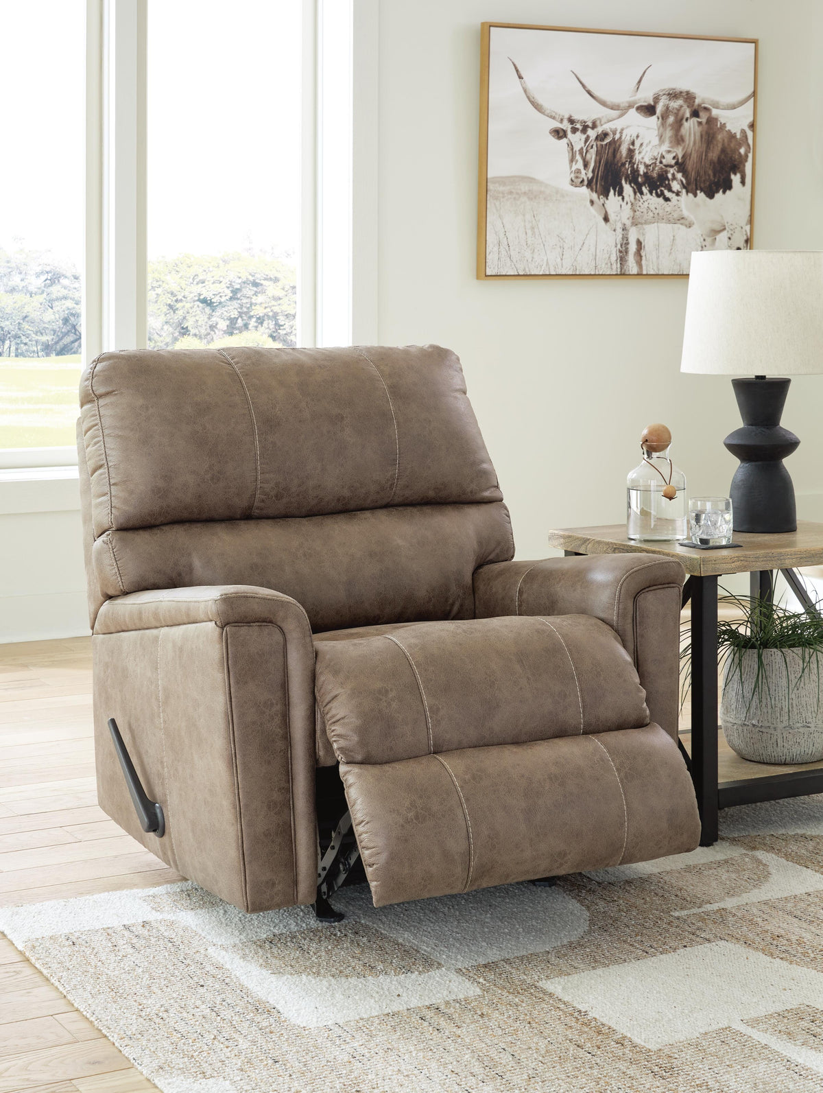 Navi Rocker Recliner Faux Leather