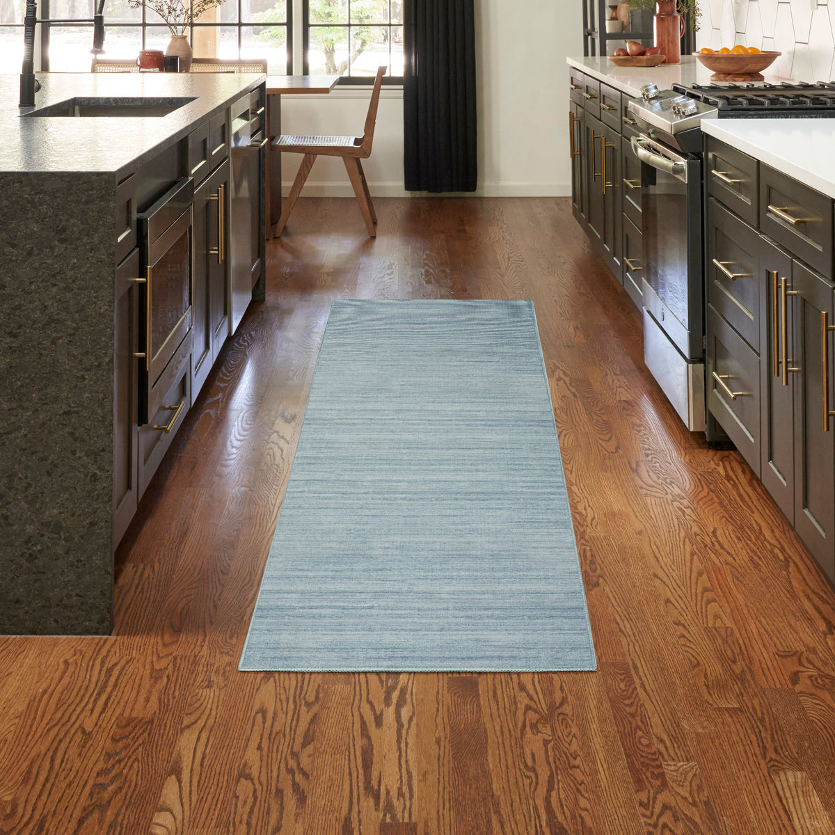 Washable Essentials WAE01 Aqua Rug - room scene