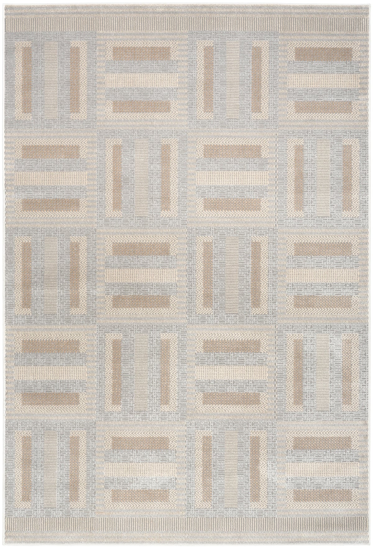 Nordic NRC11 Grey Multicolor Rug - Rectangle