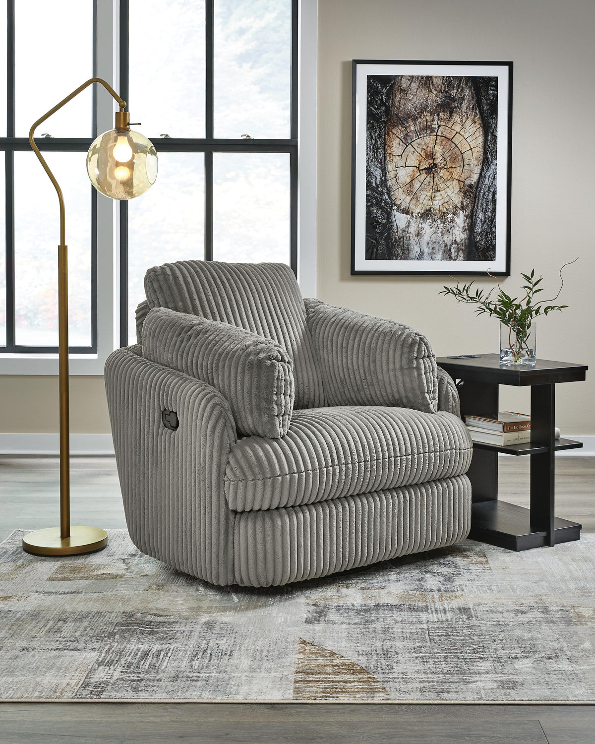 Tie-Breaker Swivel Glider Recliner Velvet
