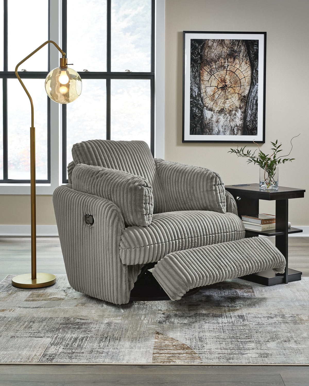 Tie-Breaker Swivel Glider Recliner Velvet