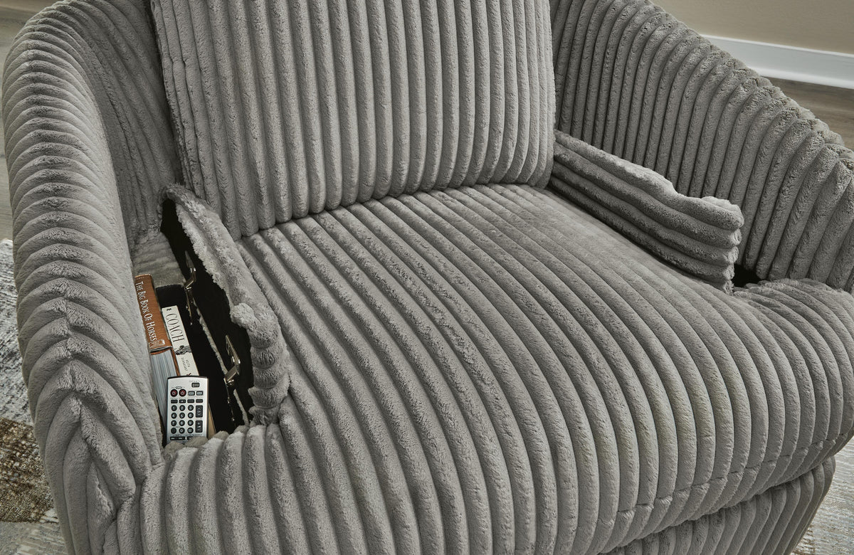 Tie-Breaker Swivel Glider Recliner Velvet