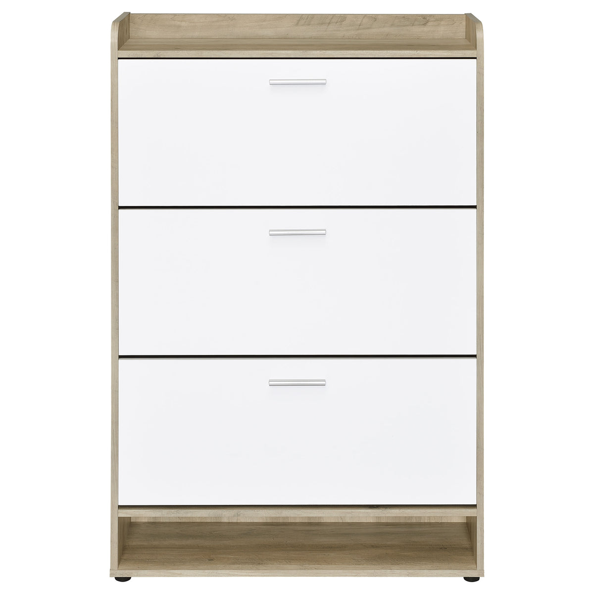 Denia 3-tier Engineered Wood Shoe Cabinet - White