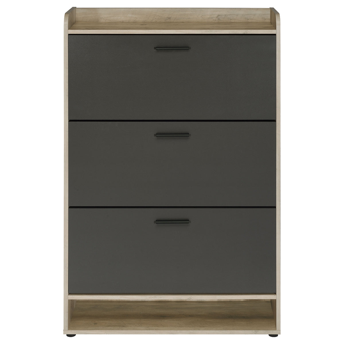 Denia 3-tier Engineered Wood Shoe Cabinet - Grey