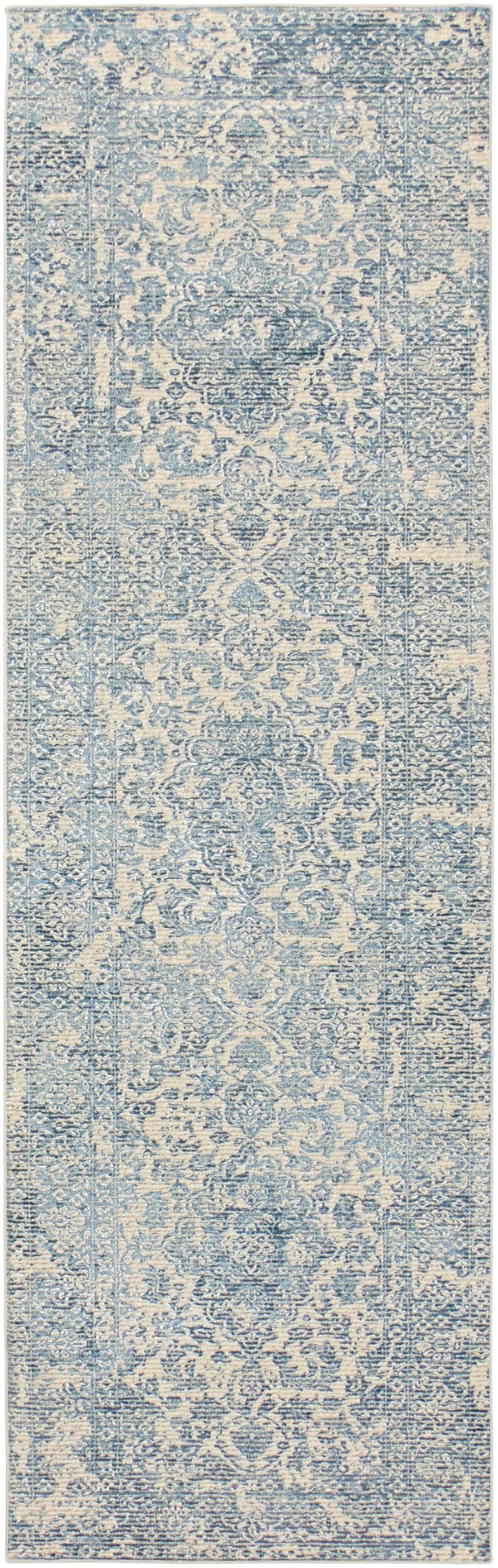 Azalea AZA01 Ivory Blue Rug - Runner