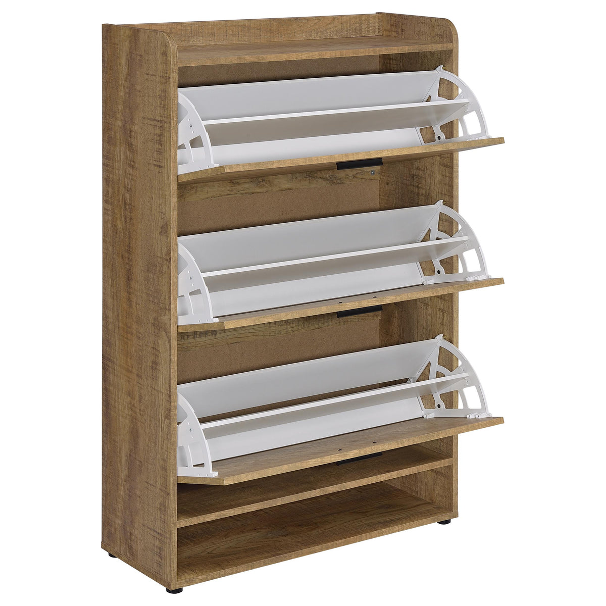 Denia 3-tier Engineered Wood Shoe Cabinet - Mango