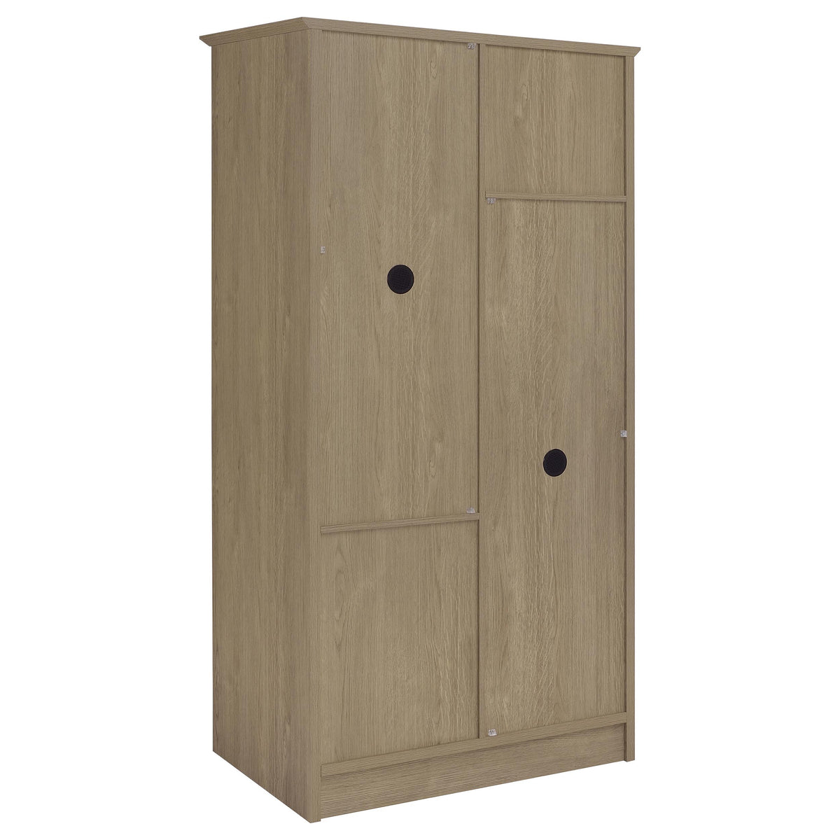 Cassara 2-door Bedroom Wardrobe Storage Cabinet Armoire Latte