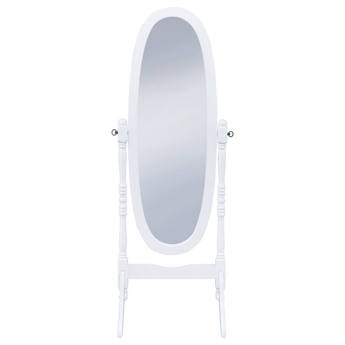Foyet Wood Adjustable Full Length Cheval Mirror - White