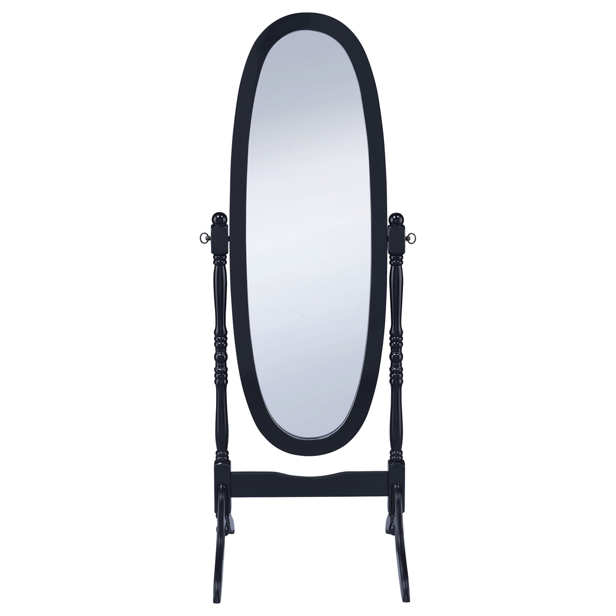 Foyet Wood Adjustable Full Length Cheval Mirror - Black