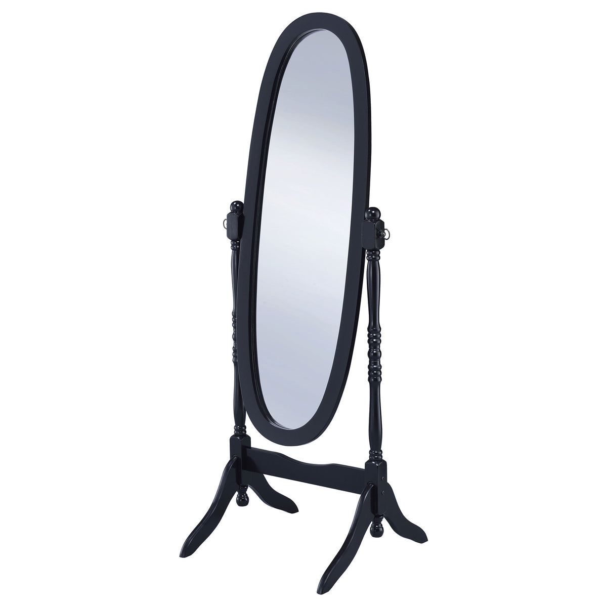 Foyet Wood Adjustable Full Length Cheval Mirror - Black