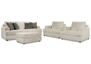 Soletren Sofa, 2 Chairs, and Ottoman