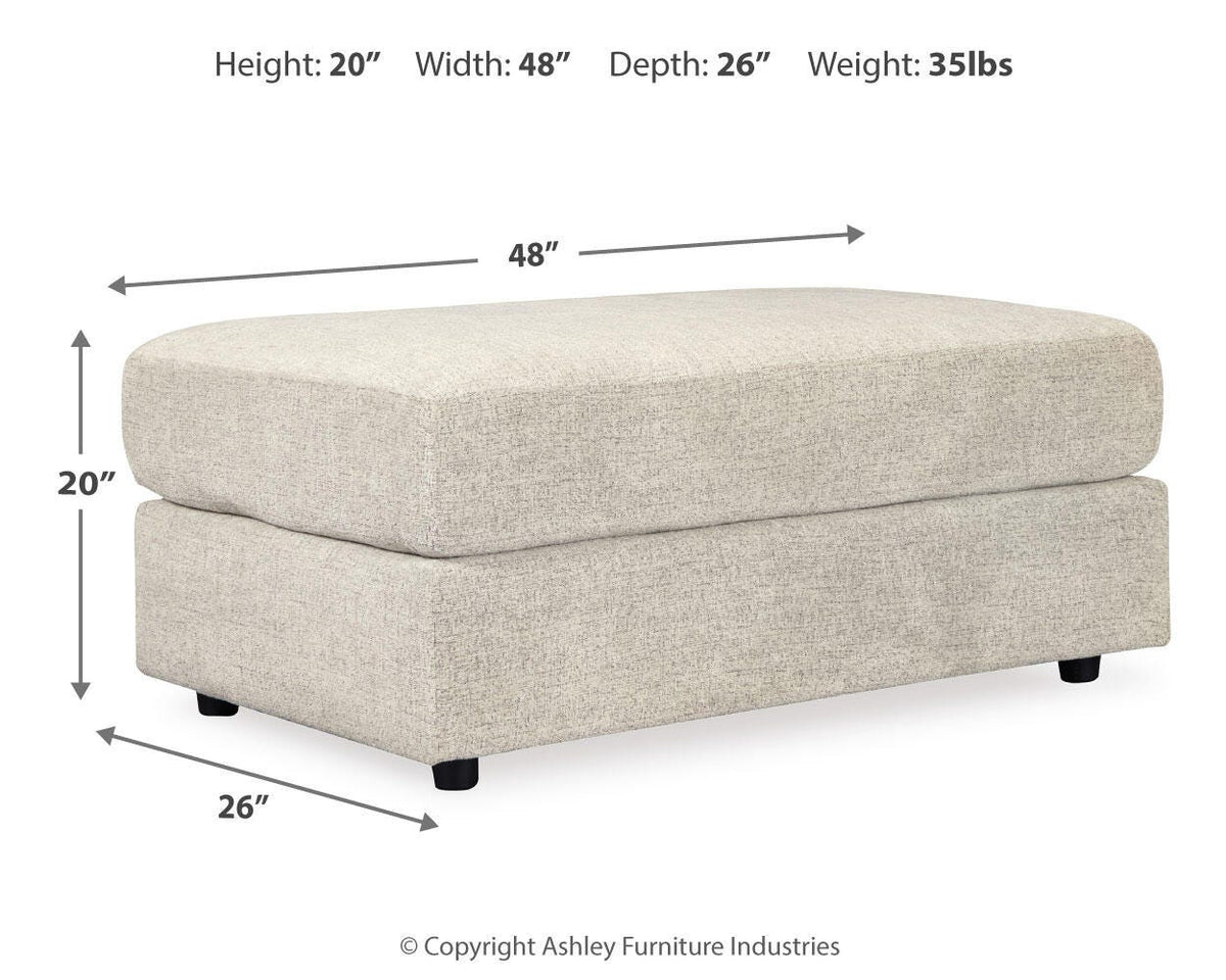 Soletren Oversized Accent Ottoman Chenille