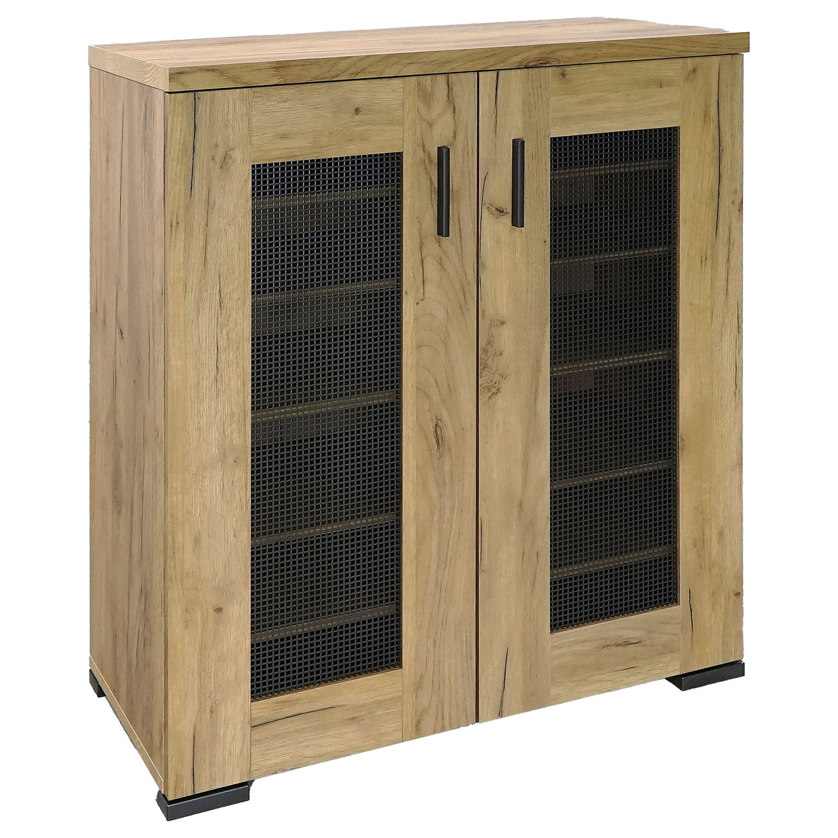 Bristol 5-shelf Engineered Wood Shoe Cabinet Golden Oak