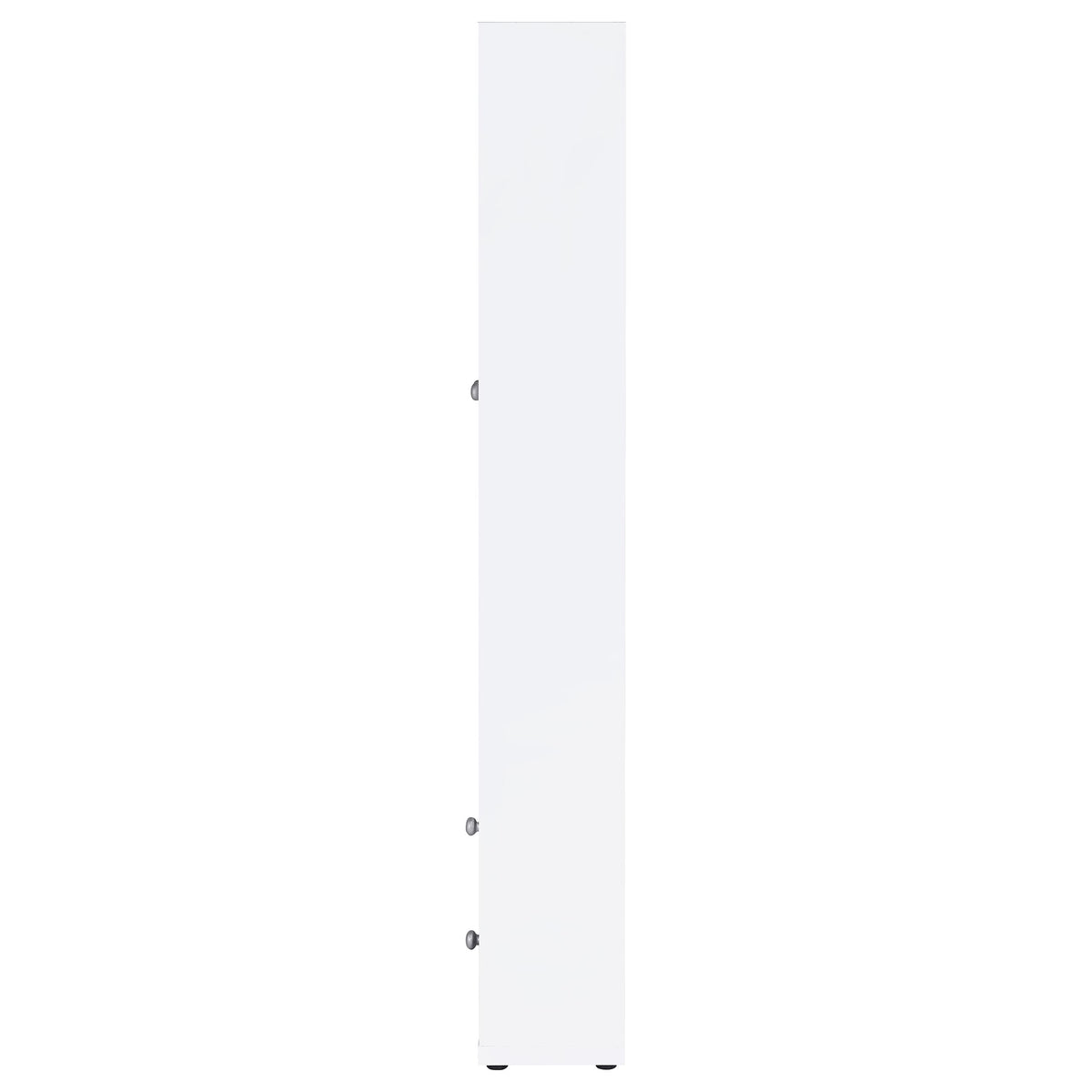Hawthorne 3-shelf Glass Door Tall Cabinet with Drawers - White