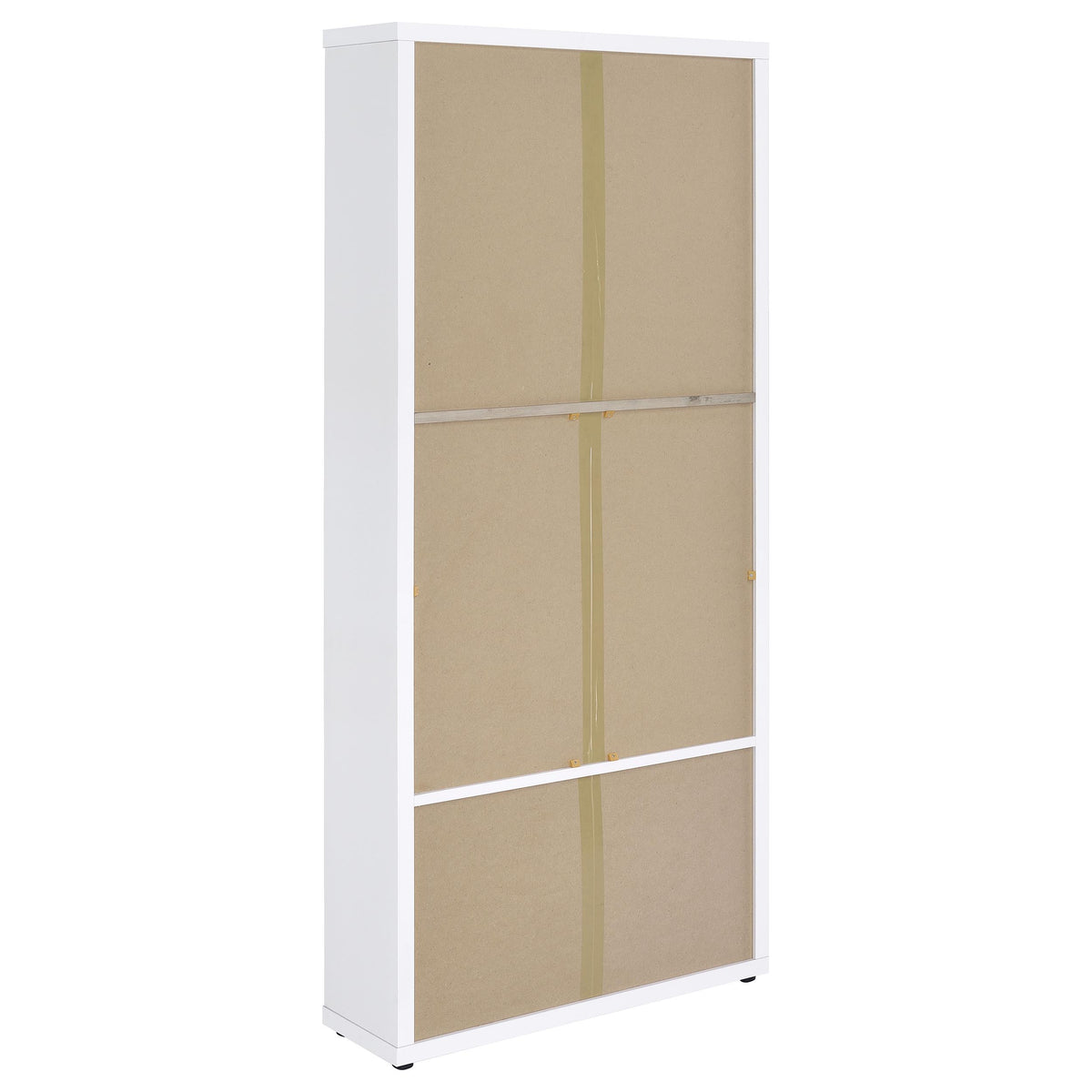 Hawthorne 3-shelf Glass Door Tall Cabinet with Drawers - White
