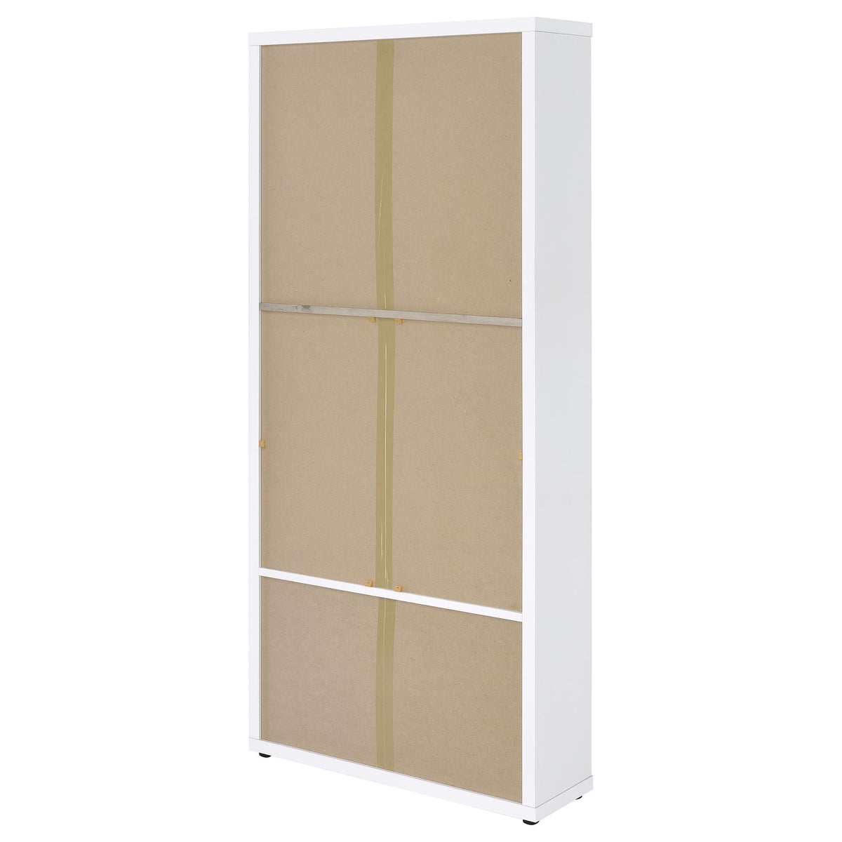 Hawthorne 3-shelf Glass Door Tall Cabinet with Drawers - White