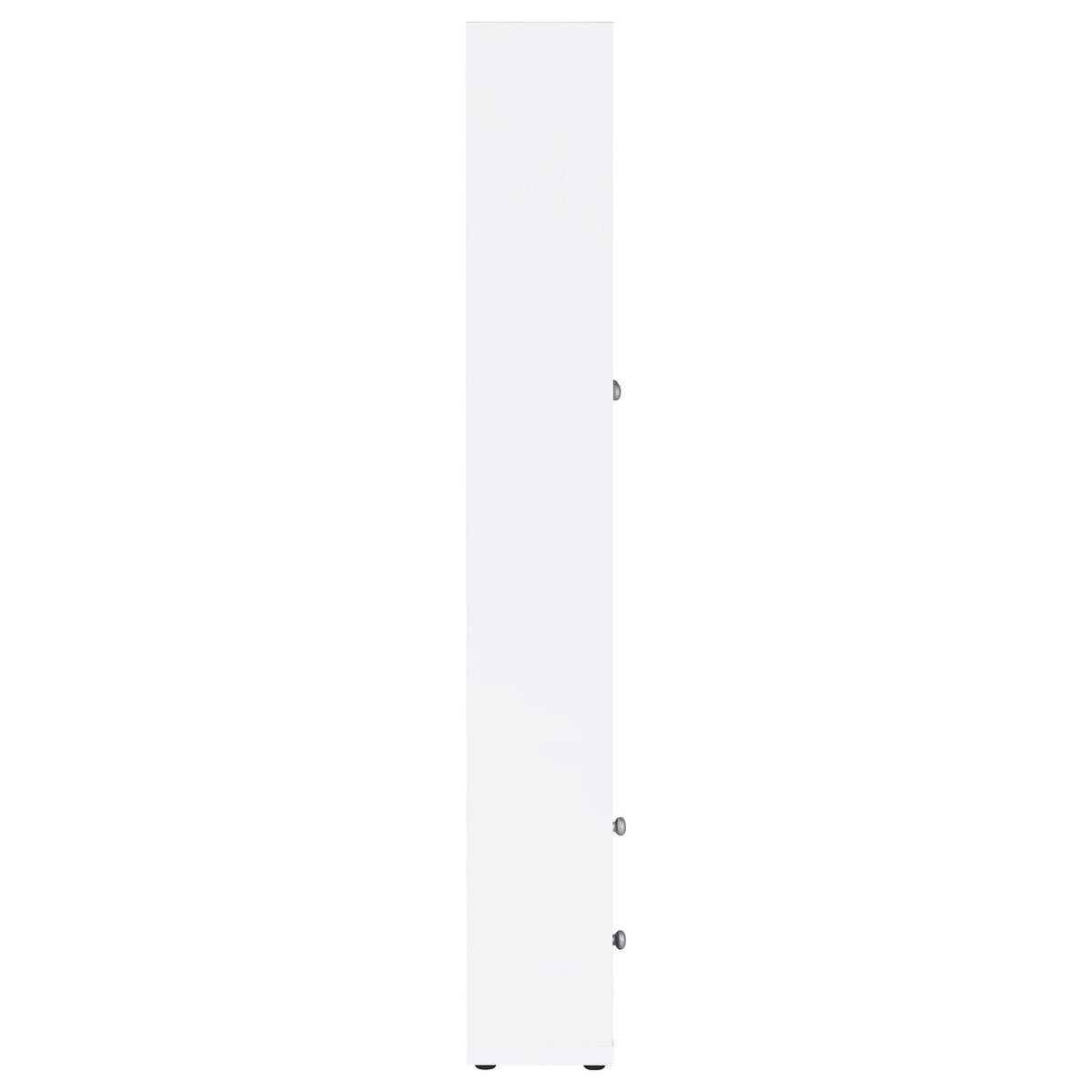 Hawthorne 3-shelf Glass Door Tall Cabinet with Drawers - White