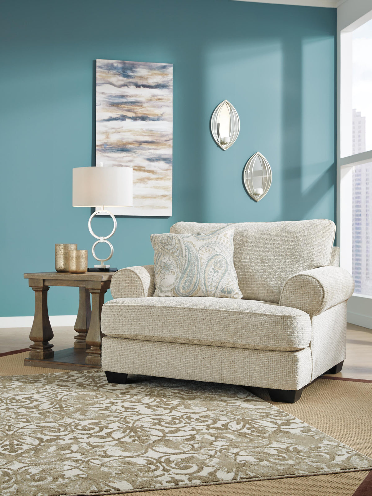 Monaghan Oversized Chair and Ottoman