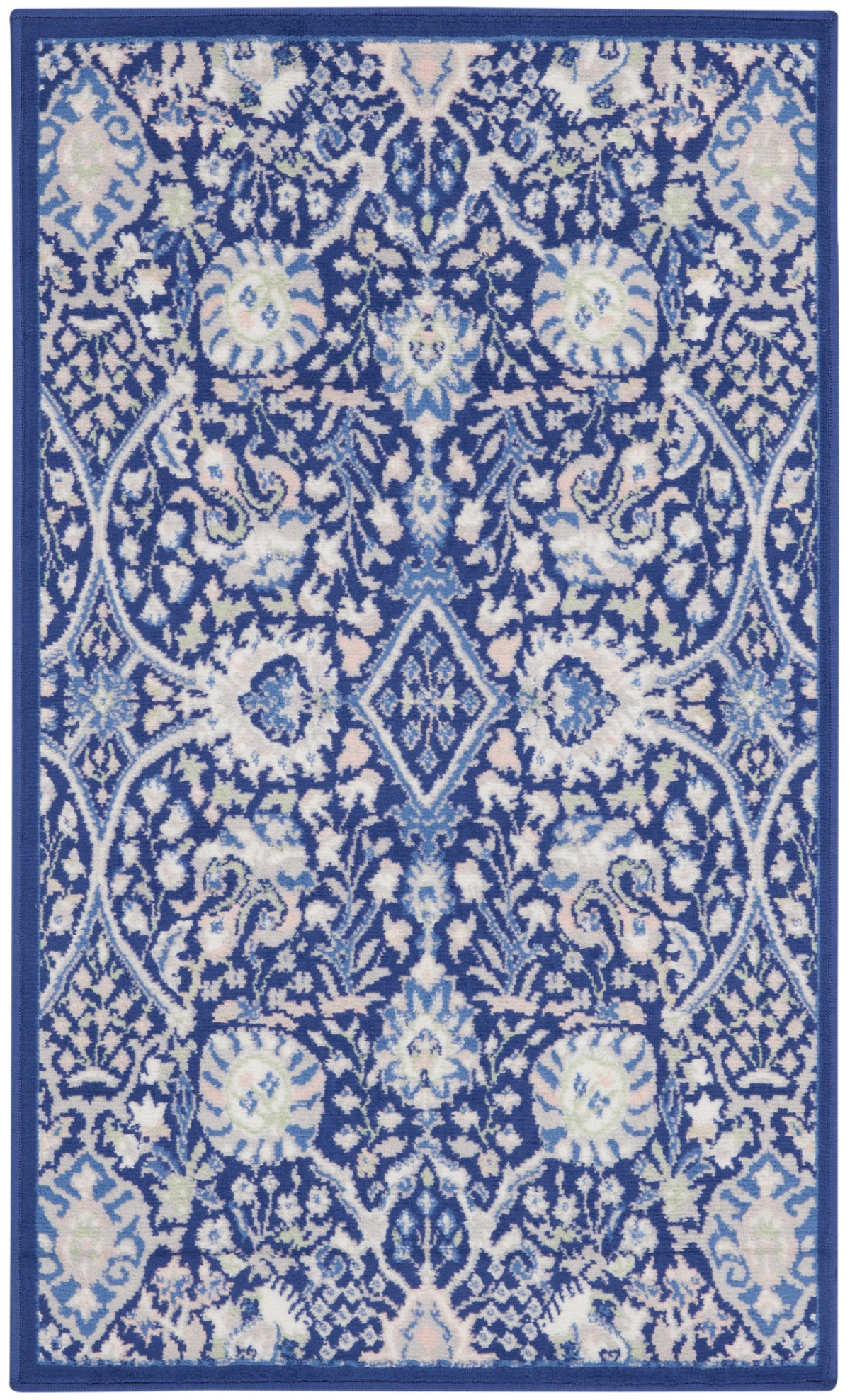 Whimsicle WHS10 Navy Multicolor Rug - Rectangle