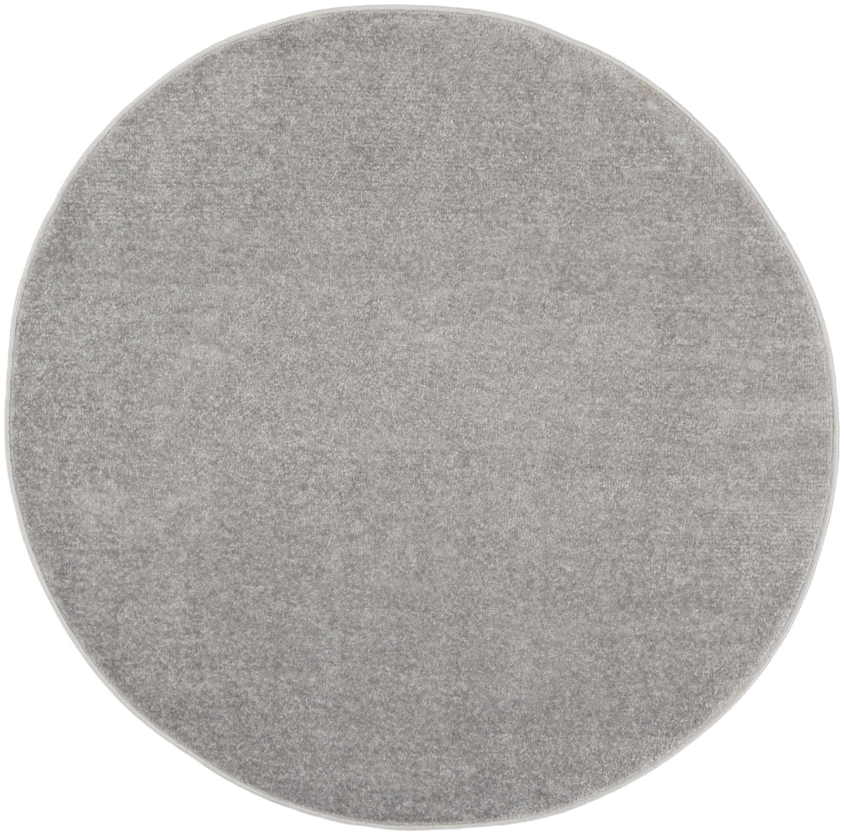 Nourison Essentials NRE01 Silver Grey Rug - Round