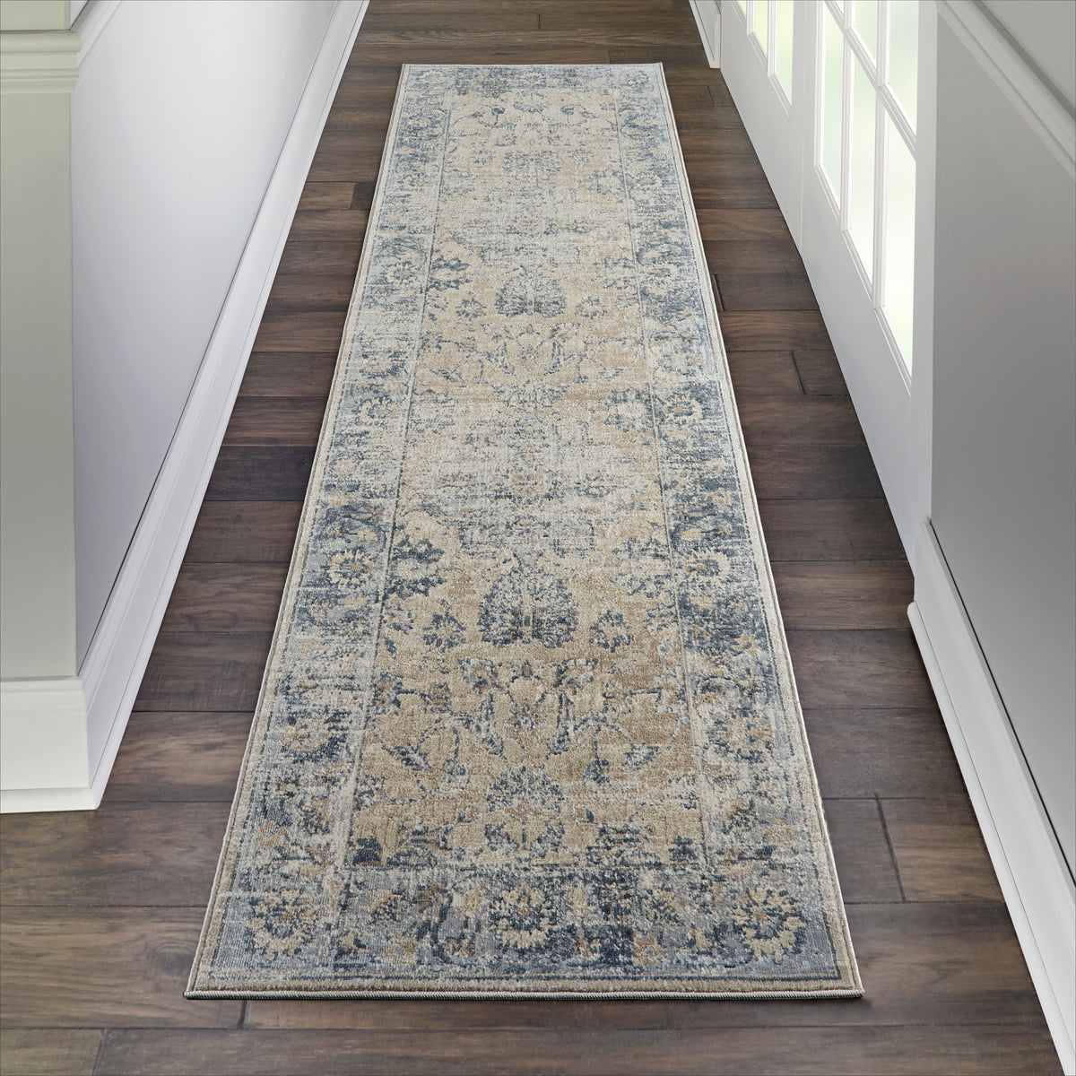 Malta MAI13 Blue Ivory Rug - room scene