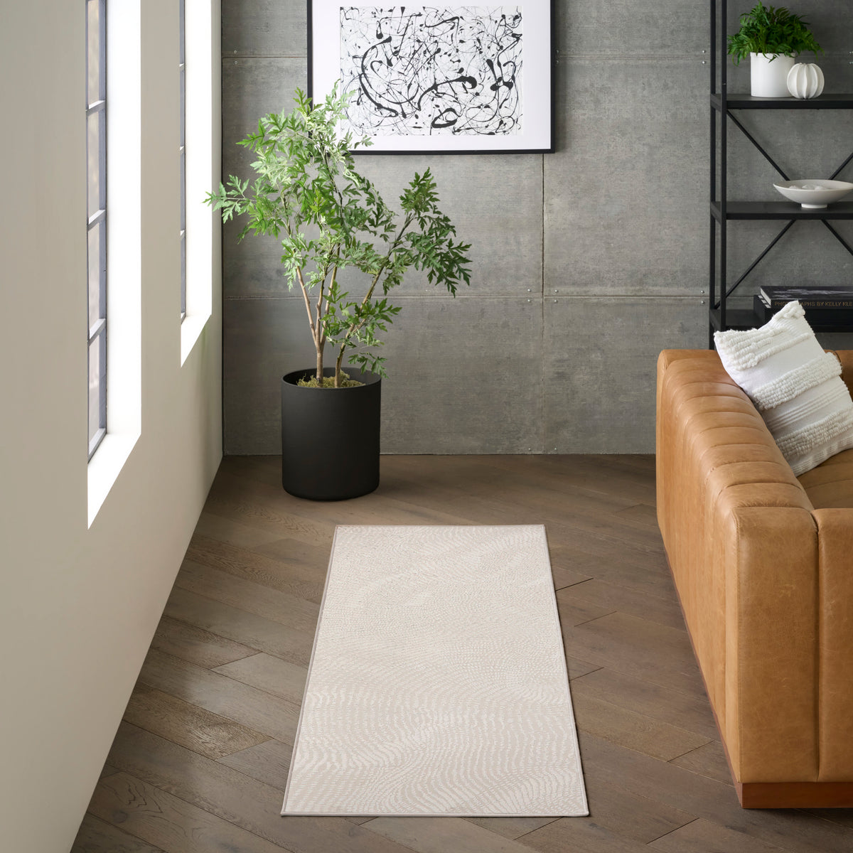Central Park West CEP01 Ivory Rug - room scene