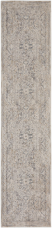 Lynx LNX01 Ivory Grey Blue Rug - Runner