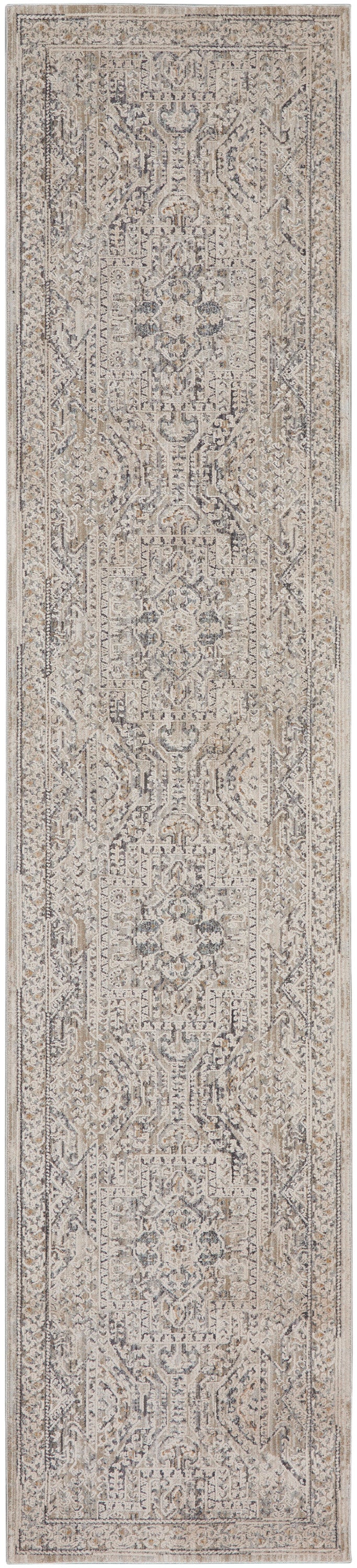 Lynx LNX01 Ivory Grey Blue Rug - Runner