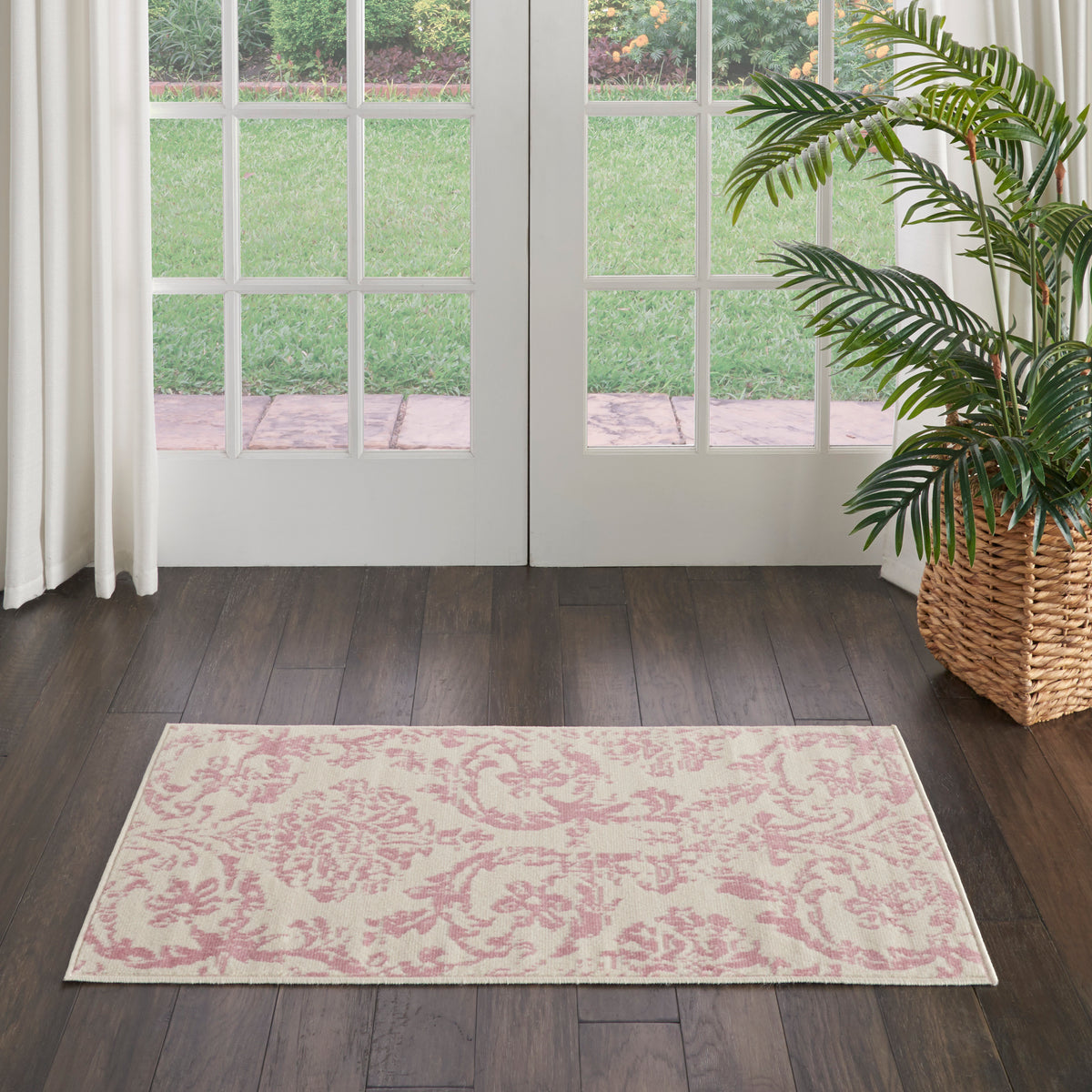 Jubilant JUB09 Ivory Pink Rug - room scene