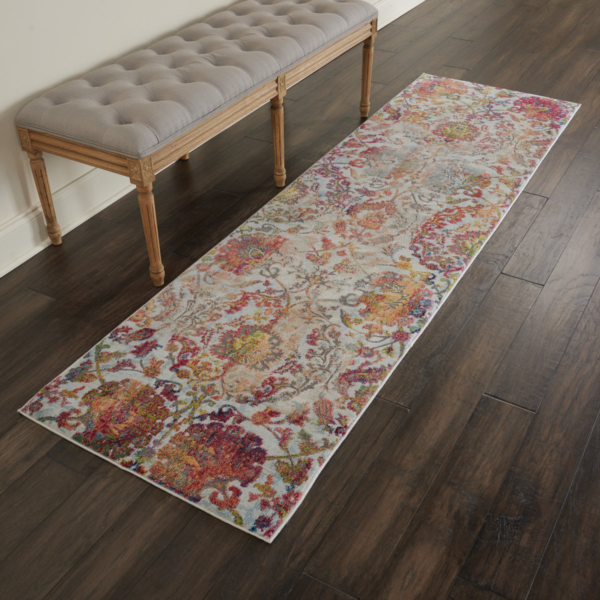 Ankara Global ANR06 Ivory Orange Rug - room scene