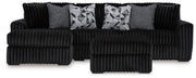 Midnight-Madness 2-Piece Sectional and Ottoman
