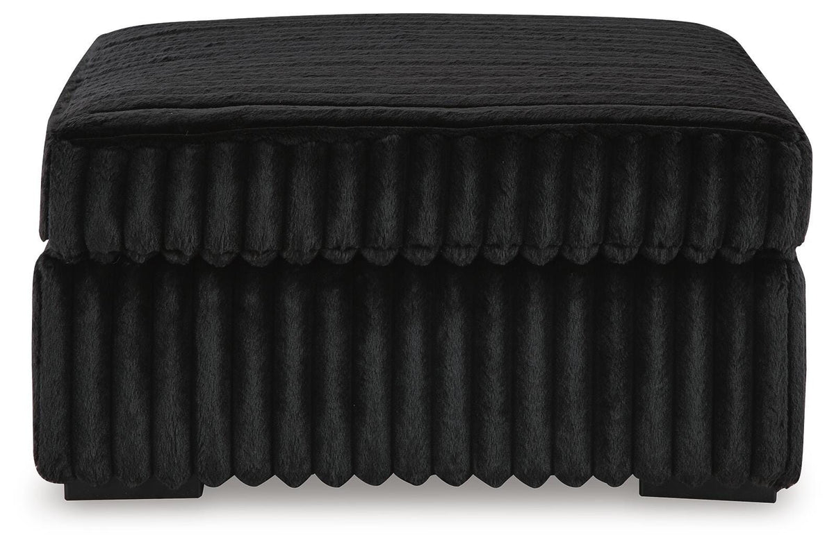 Midnight-Madness Sofa and Oversized Ottoman